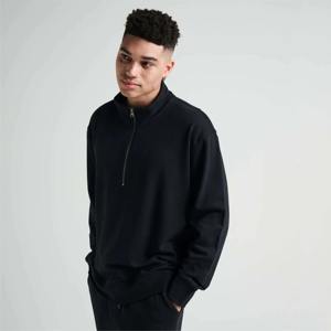 Sweat-shirts demi-zip de qualité supérieure pour chemise polaire homme 1/4 fermeture éclair quart avec col montant pull sweat à capuche - Product Image 5