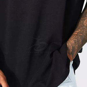 Camiseta extragrande de algodón 100% para hombre, ajuste holgado y estampado artístico personalizado disponible - Product Image 5