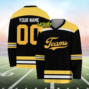 Maillot de Hockey sur Glace Sublimé Personnalisé 100% Polyester Séchage Rapide Unisexe Adulte Sans quantité minimale de commande Broderie - Product Image 4