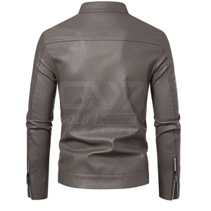 Chaqueta de cuero con diseño personalizado, chaqueta de cuero de color personalizado para hombre, ropa de calle, chaqueta de invierno para hombre - Product Image 2