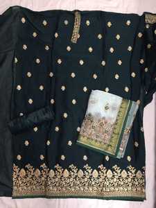 ชุดซอลวาร์กอายผ้าไหม rangoli และชุดเย็บปักหินหลายแบบ Dupatta 2024ใหม่ล่าสุด - Product Image 3