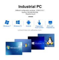 PC Industrial Intel de 13.ª Generación I9/I5/I7 de Cuatro Núcleos, 4 GB de RAM, WiFi 6, Bluetooth Integrado, para Riel DIN, con 6 Puertos COM RS232