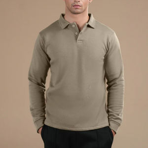 High Quality <b>Long</b> <b>Sleeve</b> Men's for <b>Shirts</b> 100% Cotton Breathable Solid Unisex Formal 180g with Custom Logo Printing - Product Image 6