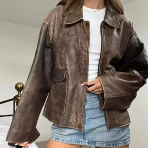 Diseña Tu Propia Chaqueta de Cuero Genuino para Mujer, Chaquetas de Cuero de Alta Calidad, Ecológicas, Transpirables y de Secado Rápido, Nuevo Diseño - Product Image 4