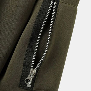 Vente en gros OEM pour hommes 100% coton pull à capuche d'hiver anti-rides design surdimensionné col en polaire de couleur unie personnalisé - Product Image 2