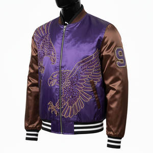 Zipper Coated Stand Collar Custom <b>Leather</b> <b>Jacket</b> for <b>Men</b>-High Quality Vintage Biker Style with Front Logo - Product Image 3