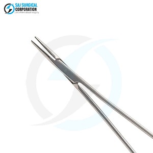 Porte-aiguille Debakey manuel réutilisable en acier inoxydable certifié CE, outil médical pour la suture fine en chirurgie cardiaque et générale - Product Image 5