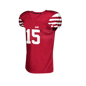 2024 vente en gros de haute qualité uniformes de Football américain pour hommes à manches courtes maillot pantalon ensemble grande taille Sport utiliser numéro motif - Product Image 4