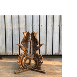 Cổ rắn gỗ tếch Cột cờ cơ sở trang trí cổ điển cờ đứng chủ - Product Image 3