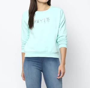 Sudadera de manga larga sublimada con logotipo personalizado para niñas Sudadera de mujer de tejido de punto de invierno de nuevo diseño - Product Image 1