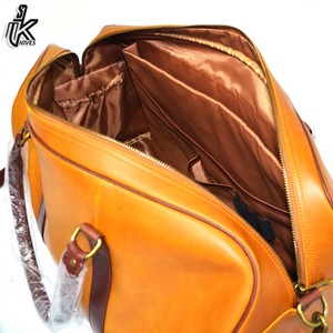 Bolso de viaje de cuero Premium para hombre, bolsa de viaje de lujo - Product Image 5