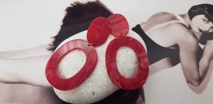 2020 chaud élégant européen américain boucle d'oreille boucle cercle creux simple femme cerceau résine boucle d'oreille pour les femmes - Product Image 4