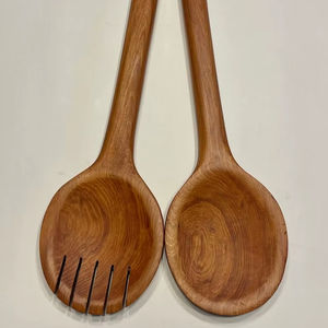Cuchara Grande de Madera Hecha a Mano con Acabado Natural, Utensilio de Cocina Ecológico para Servir en el Hogar, Restaurantes y Fiestas - Product Image 1