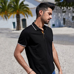Polo de manga corta para hombre, camiseta Polo con logotipo personalizado, tela transpirable - Product Image 1