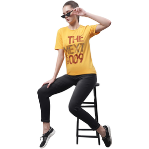 Camiseta informal de algodón para mujer, diseño personalizado, cuello redondo, manga corta, talla Regular XL, estampado ecológico, Exportación a Bangladesh - Product Image 5