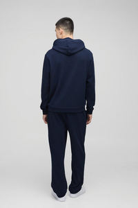 Survêtement de qualité supérieure 100% coton Pantalon et sweat à capuche Logo personnalisé Survêtement d'hiver surdimensionné pour hommes - Product Image 5