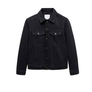 Nouveau 2025 modèle 14oz hauteur poids hommes personnalisé lavage à l'acide veste en jean hommes, vente en gros respirant patchwork denim veste en jean - Product Image 2