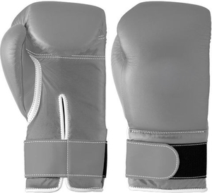 Gants à étiquette tissée spéciale en cuir noir et or Gants de boxe en cuir de vachette PU 10 Oz - Product Image 5