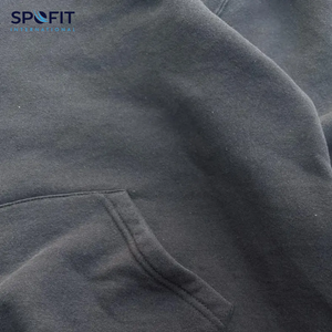 Sweats à capuche personnalisés pour hommes Fabricants de vêtements Coton mélangé 420 500 600 GSM Sweat à capuche épais court graphique Boxy Sun Fade - Product Image 5