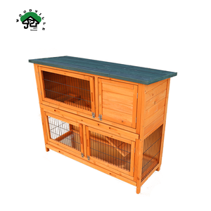 Fournitures pour animaux de compagnie en gros d'usine Cages d'élevage de lapins en bois pour l'extérieur - Product Image 3