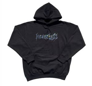 Sweat à capuche surdimensionné avec logo personnalisé en strass, transfert de strass, fermeture éclair intégrale, logo en strass, 550 gsm - Product Image 6