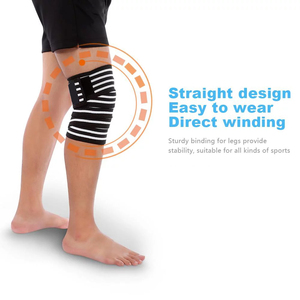 Neoprene Rubber Compression <b>Knee</b> <b>Brace</b> Premium Quality Heavy Duty Fitness Workout Bracelet Custom Logo Print for Weight - Product Image 2