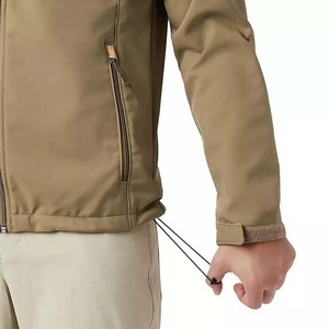 Custom <b>Men</b> Canvas <b>Soft</b> <b>Shell</b> Windbreaker <b>Jackets</b> 100% Polyester/Nylon Solid Color Waterproof Eco-Friendly Breathable Winter High - Product Image 3