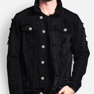 Top Tendance Élégant Lavé Jeans Homme Vestes En Coton Biologique Denim Hommes Vestes De Qualité Premium Veste En Gros Pour Hommes - Product Image 1