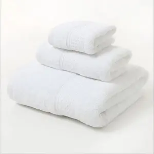 BT25, 100% хлопковое мягкое прочное полотенце с логотипом на заказ, плотное гостиничное банное полотенце, набор из 3 предметов