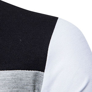 Nouveau Polo hommes évacuation de l'humidité à manches courtes décontracté mince couleur unie polos rétractable à séchage rapide extérieur Polo t-shirt - Product Image 5