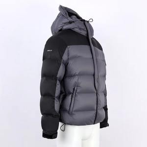 Customized Black Puffer Jacket with Detachable Hooded New Style Outdoor Street Wear Clothing Mens Winter Jackets - Product Image 3