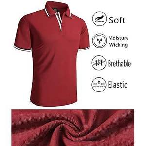 Camiseta Casual para Hombre 2025, con Bolsillo, Logotipo Personalizado, Impresión por Transferencia de Calor, Transpirable, 100% Algodón Dobby, Manga Corta, Corte Deportivo - Product Image 6