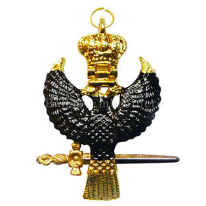 Masonic Regalia Rose Croix 31ST องศา collarette นกอินทรีอัญมณีของวัสดุทองเหลืองแหวนสีดำและสีทอง - Product Image 1