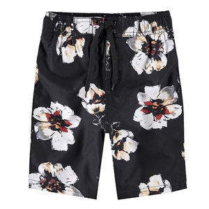 Bañador de hombre con logotipo personalizado al por mayor, pantalones cortos de playa de secado rápido, dos ojales, bolsillo trasero, estilo sólido, decoración informal con botones, 2025 - Product Image 3