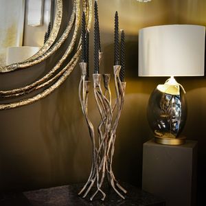 Modern Stylish Two Arm Candle Holder Copper Antique Design Best Selling Home <b>Decor</b> <b>Table</b> Top Used - Product Image 5