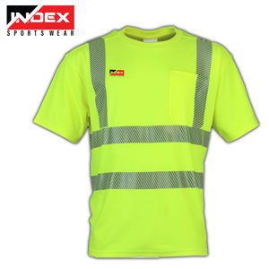 Camisetas de seguridad de alta visibilidad OEM, logotipo personalizado reflectante, venta al por mayor, camiseta reflectante negra transpirable personalizada de seguridad - Product Image 4
