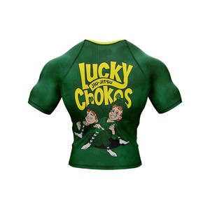 Vêtements de sport pour hommes de qualité supérieure Rash Guard Fabriqué au Pakistan Meilleur prix Taille personnalisée Respirant Séchage rapide Écologique - Product Image 5