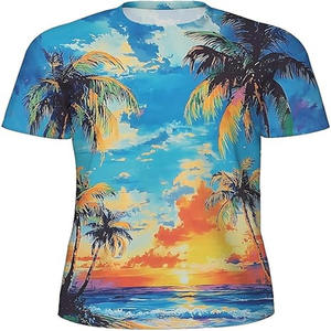 Camisetas de verano para hombre, Camisetas estampadas, camisetas de talla grande para hombre, camiseta informal de manga corta con cuello redondo, venta al por mayor - Product Image 1