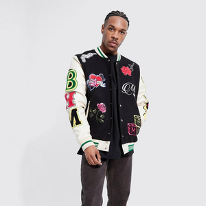 Nouveau Hip Hop Baseball Veste Hommes et Femmes Fourrure Lettres Broderie Lâche Varsity Vestes Unisexe Streetwear Casual Letterman - Product Image 4