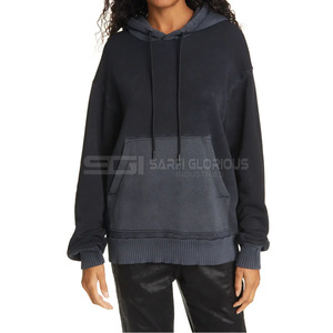 Sweat-shirts à capuche en tricot pour femmes, écologiques, à épaules tombantes, respirants, rehaussant la silhouette, 100% coton, hiver, devant - Product Image 6