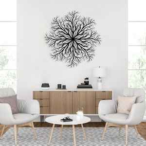Art mural en métal moderne, Art mural en métal de style moderne et luxueux, Grande décoration murale, Décoration intérieure minimaliste, Cadeau de fête des mères - Product Image 1