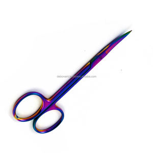 Tijeras Quirúrgicas Manuales con Iris, Recubiertas de Titanio, Hoja Curva Premium, Acero Inoxidable Alemán, Clase II, OEM, Marca Privada Disponible - Product Image 4