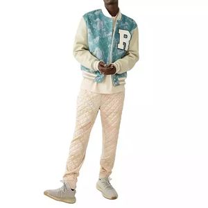 Venta al por mayor Unisex Patchwork Varsity Letterman chaquetas impresión personalizada bordado mangas de cuero Varsity chaqueta fabricación - Product Image 3