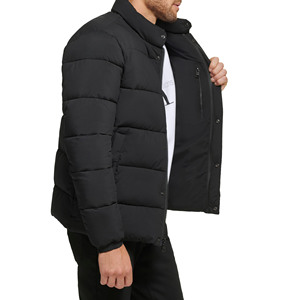 Vestes pour hommes sur mesure, vêtements de sport, légères, respirantes, écologiques, couleur personnalisée, veste matelassée unie pour hommes, logo personnalisé - Product Image 4