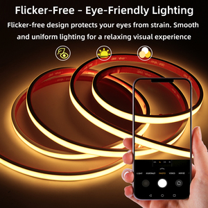 Wasserdichter <span class=keywords><strong>LED</strong></span>-Streifen 110V 220V Silikon Flexibler Hochspannungs-<span class=keywords><strong>LED</strong></span>-Streifen Neon IP67 Wasserdichtes Outdoor COB Neon-Röhrenlicht - Product Image 3