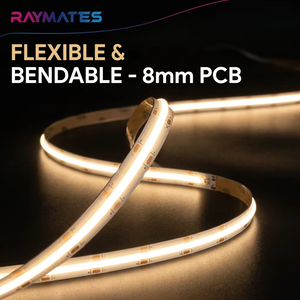 Tira de Luz <span class=keywords><strong>LED</strong></span> COB Flexible de 12 V CC, 10 W, Longitud de Rollo Personalizable, para Iluminación Interior de Gabinetes Domésticos y Comerciales - Product Image 2