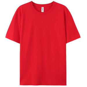Últimas camisetas de cuello redondo para hombres 100% algodón de calidad premium Color sólido con logotipo impreso personalizado estilo informal transpirable suave - Product Image 2