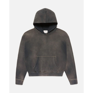 Custom <b>Men's</b> Fashionable Acid Washed <b>Pullover</b> Hoodie Loose Long Sleeve Casual with Embroidered Technics and Solid Pattern Hoodie - Product Image 5