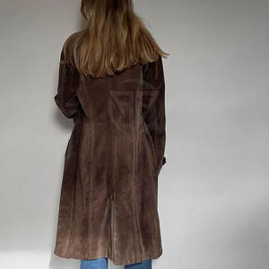 Premium Winter Suede Leather <b>Coat</b> with Soft Texture Modern Design Smooth Feel Eco-Friendly & Windproof Features - Product Image 6