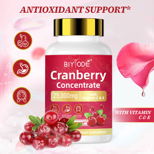 Complément alimentaire à base <span class=keywords><strong>de</strong></span> plantes (gentiane et <span class=keywords><strong>canneberge</strong></span>) Capsules molles Extrait <span class=keywords><strong>de</strong></span> <span class=keywords><strong>canneberge</strong></span> 25 000 mg Formule antioxydante - Product Image 5